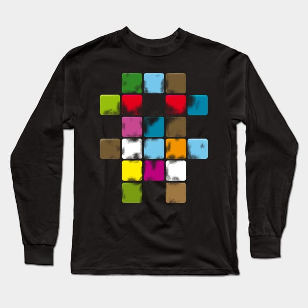 Teddy bear - sci-fi / abstract color Long Sleeve T-Shirt by Nikokosmos
